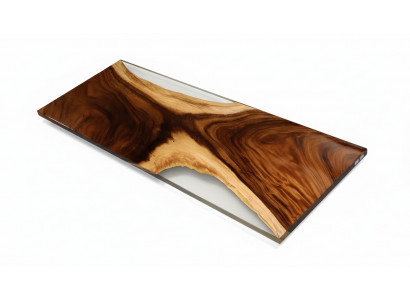 Table à manger Mer Eau Rivière Bois véritable Table Rivière 180x80 Tables Résine époxy nouvelle