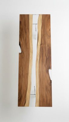 Table à manger Table de rivière Véritable bois Table de rivière 240x90 Tables massives
