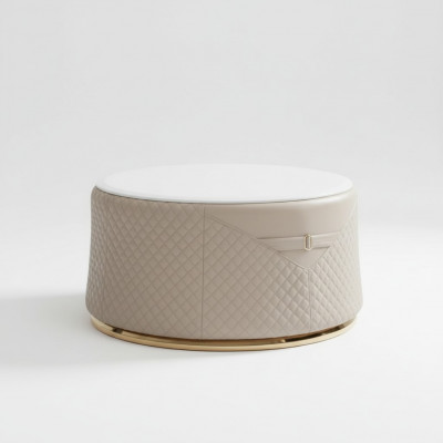 Table basse au design rond, petites tables modernes, table de canapé ronde de luxe