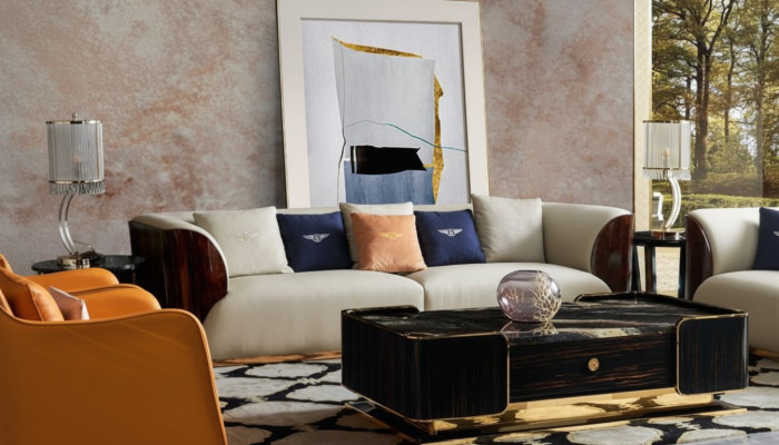Canapé en cuir Canapé Designer Tapisserie Canapé Canapés Quatre places Mobilier Salon Bois