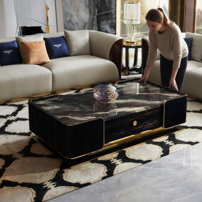 Table basse Tables Table d'appoint Designer Table basse en bois de luxe Table basse