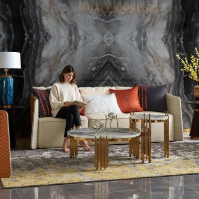 Canapé trois places Design de tapisserie de canapé moderne 3 places Canapés mobilier de salon.