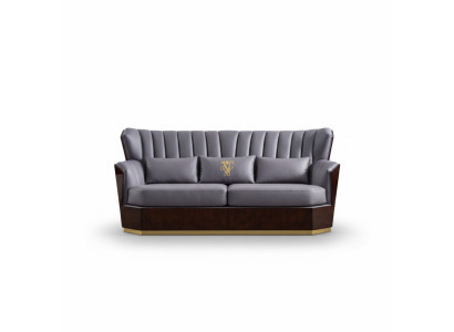 Canapé trois places en cuir canapé rembourré Design canapés luxueux Mobilier Trois places nouveau
