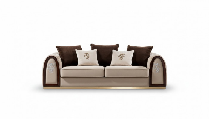 Conception Luxe Canapé Siège Rembourrage Canapé xxl Big 4+3 Places Ensembles Chesterfield