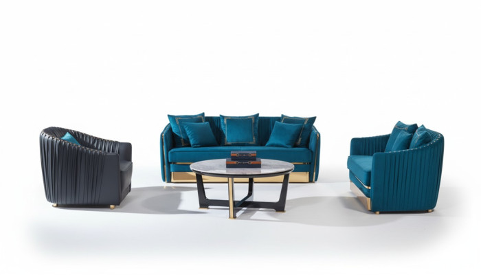 Meubles design Canapé Coch 3 places Tapisserie Décor Canapés Salon Canapés