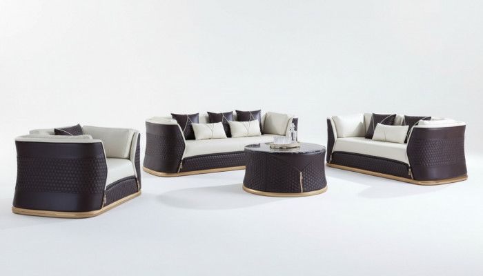 Ensemble de canapé 3-2-1 Canapé design Canapé Rembourrage Canapés modernes de luxe neufs
