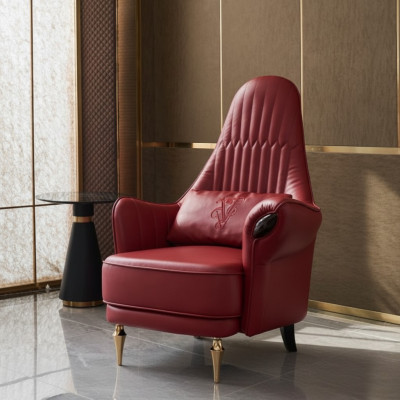 Fauteuil Canapé Design Canapé Relax Lounge Cuir Luxe TV Club Revêtement