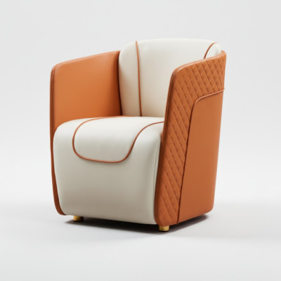 Fauteuil Design Canapé Sofa Relax Cuir Décoratif Salon Club Rembourrage Luxe