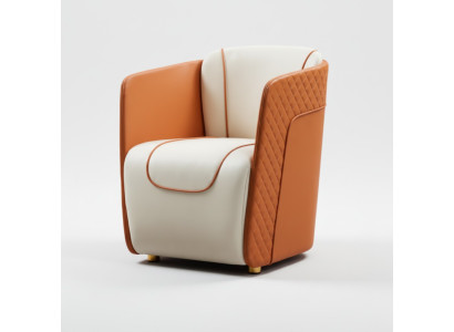 Fauteuil Design Canapé Sofa Relax Cuir Décoratif Salon Club Rembourrage Luxe