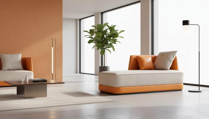 Chaise longue moderne en cuir confort luxe relax inclinable chaise longue