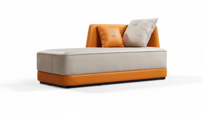Chaise longue moderne en cuir confort luxe relax inclinable chaise longue