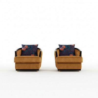 Fauteuil design en tissu de luxe TV Canapé 1 place Relax Lounge Club Rembourrage