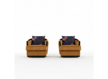 Fauteuil design en tissu de luxe TV Canapé 1 place Relax Lounge Club Rembourrage