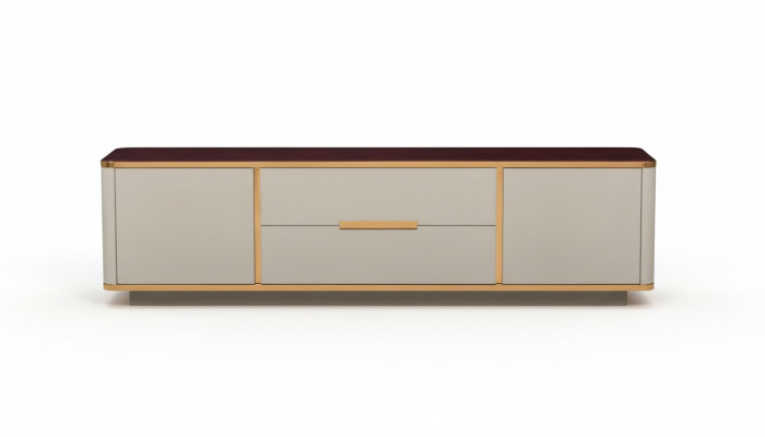 Meuble TV de designer, commode TV, buffet, meuble bas décoratif, commode basse, armoire de salon.