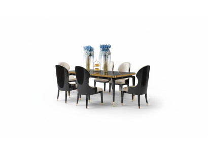 Ensemble de chaises de salle à manger design en métal Tables Fauteuil 4x Chaises Table Suite 4 pièces.