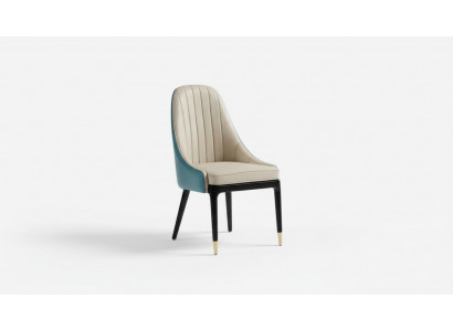 Salle à manger 1x ensemble de chaises Siège Chaises réelles Rembourrage Designer Fauteuil en bois neuf
