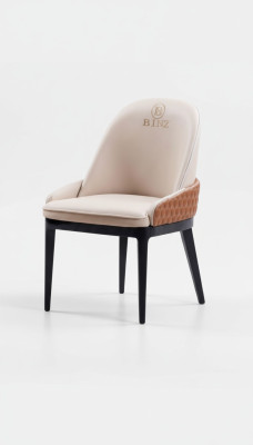 Fauteuil Chaise 1x Salle à manger Salon Siège Chaise rembourrée Neuf Cuir TV