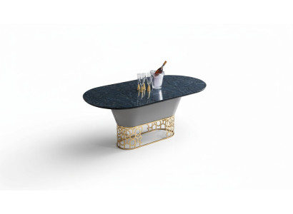 Ensemble de salle à manger complet avec table, 6 chaises et fauteuil - Ensemble de salle à manger de luxe