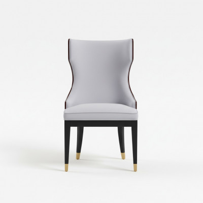 Salle à manger 1x chaise Chaises rembourrage bois Moderne Designer Lehn Siège Fauteuil