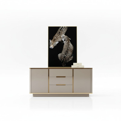Commode Armoire en bois Buffet Salle de séjour Console Armoires murales