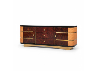 Commode décorative Designer Buffet Côté Planche Basse Armoire Étagère de Salon