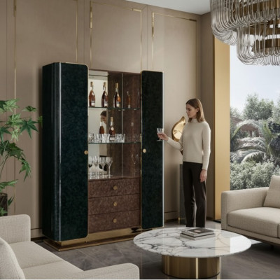 Vitrine Armoire Salon Armoires Vitrines Vitrine en verre Armoire en bois Verre Bois