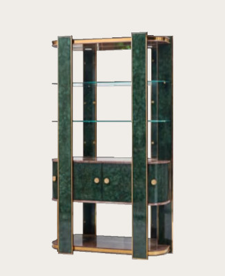 vitrine de designer Armoire en bois Armoires de rangement Étagères de salon Étagères de bureau Vitrine en verre
