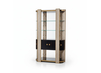 vitrine de designer Armoire en bois Armoires de rangement Étagères de salon Étagères de bureau Vitrine en verre