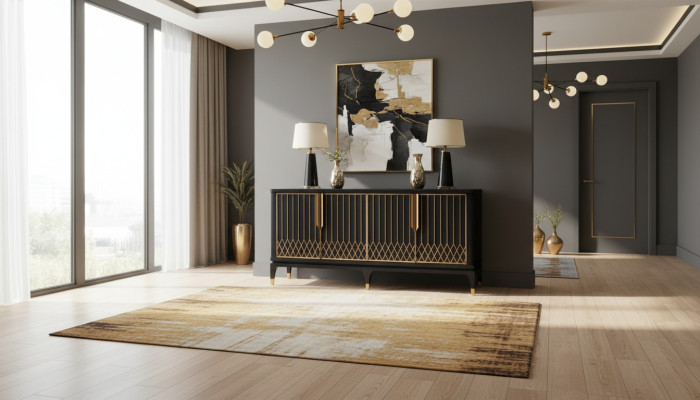 Enfilade Design Commode Armoire en bois Commodes Meuble Console Côté