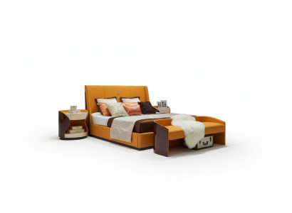 Chambre de luxe Lit double Lit 180x200cm En cuir nouveau Lits d'hôtel