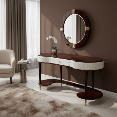 Coiffeuse Miroir Console de luxe Commode Chambre Coiffeuse Commodes