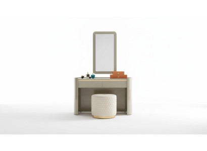 Miroir de coiffeuse de luxe Tabouret Ensemble complet Commode Chambre à coucher