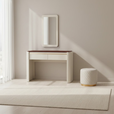 Coiffeuse Tabouret Console Tables de maquillage Table Miroir Consoles