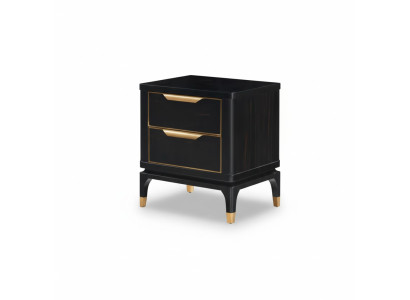 Table de chevet commode Table de nuit Table d'appoint Console brillant or