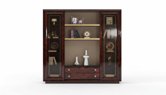 Armoire de conception Bibliothèque Vitrine Étagère à fichiers Mobilier de bureau Étagère