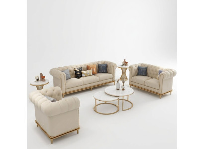 Ensemble de canapé 3-2-1 Place design Canapé Rembourrage canapés Moderne Luxe neuf