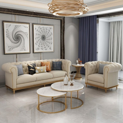 Canapé Ensemble de canapés 3+1 places Ensemble Design Tissu de rembourrage Canapés Canapé Suite moderne