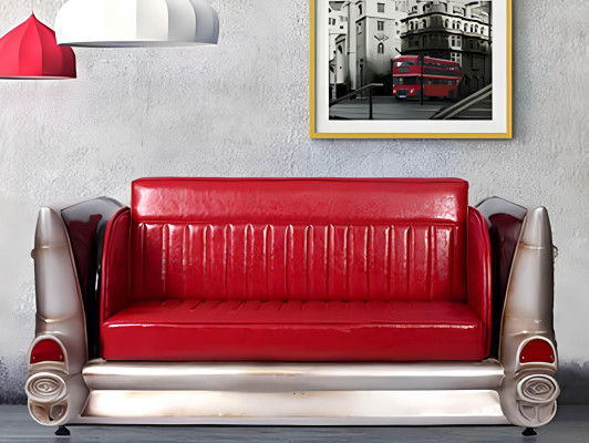Canapé Canapé Dîner Cadillac USA Canapé Voiture Décorative Style Amérique Meubles Canapés Sofas