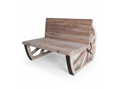 Banc de jardin Bois Banc de parc Banc solide Siège de banc Meubles de jardin Bancs 2 places Neuf