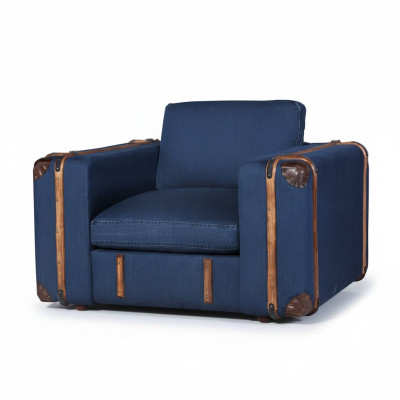Fauteuil design Valise Textile Canapé Rembourrage Canapés une place Meubles de salon rétro