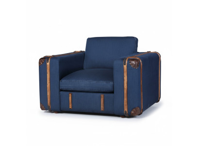 Fauteuil design Valise Textile Canapé Rembourrage Canapés une place Meubles de salon rétro