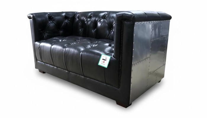 Canapé en cuir véritable fauteuil aviateur biplace fauteuil aviateur fauteuil en cuir neuf