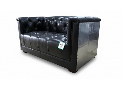 Canapé en cuir véritable fauteuil aviateur biplace fauteuil aviateur fauteuil en cuir neuf