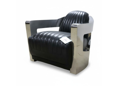 Fauteuil en cuir Aviator Club Fauteuil Art Déco Fauteuil cocktail Fauteuil TV nouveau