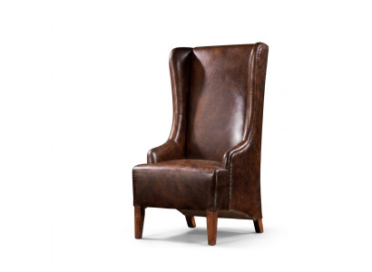 Véritable fauteuil de relaxation en cuir vintage Fauteuil en cuir de cigare Fauteuil crapaud en cuir Fauteuil TV