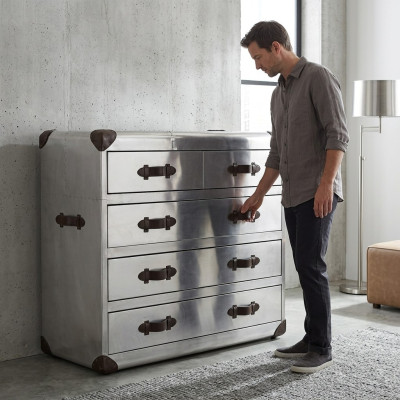 Commode Buffet Armoire Tiroirs Rétro Vieux avion d'aviateur