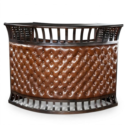 Tables de bar Chesterfield Table de bar Lounge Club Table de luxe Comptoir en cuir vintage