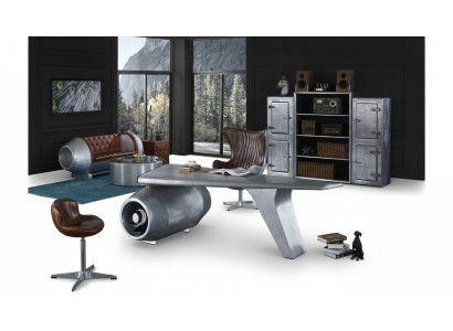 Bureau d'aile d'avion Bureau de bureau Table Design Aviateur Meubles de luxe