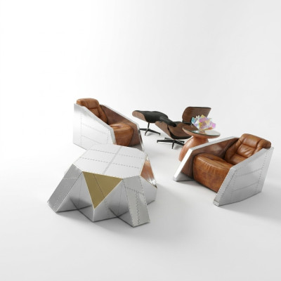 Table basse de luxe design table de canapé aviateur tables de canapé salon côté nouvel
