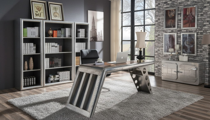 Bureau d'ordinateur Bureau de bureau Bureau de bureau Bureau de table de travail d'aviateur